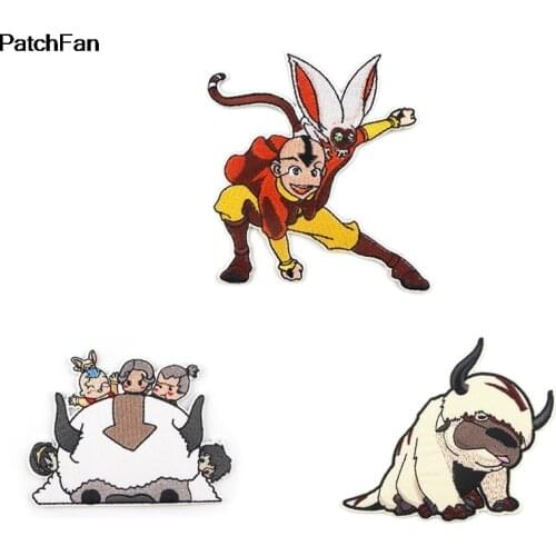 A3759 Patchfan Cartoon Character Iron on patches clothing embroideried Patchwork accessories custom badges