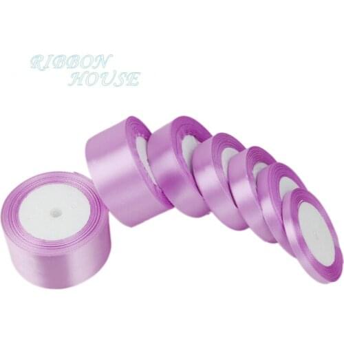 Violet Satin Ribbon single Face Wholesale Gift Wrapping Christmas ribbons wholesale (25 yards/roll)