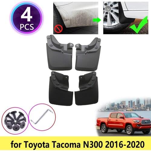 For Toyota Tacoma N300 2016 2017 2018 2019 2020 Mudguards Mudflap Fender Mud Flaps Splash Guards Front Rear Wheel Accessories