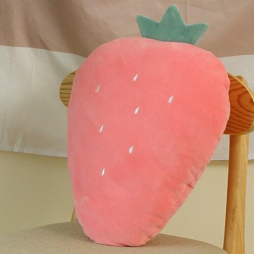 45cm Creative Simulation Strawberry Peach Lemon Fruit Stuffed Pillow Sofa Seat Cushion Cute Soft Plush Toys for Kids Girls Gift