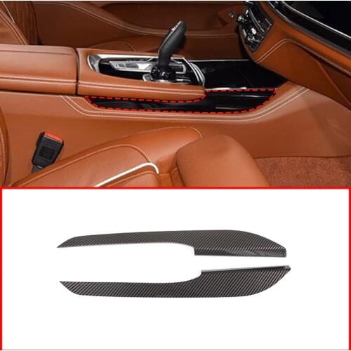 For BMW 7 Series G11 G12 2017-2020 ABS Chrome/Carbon Fiber Central Control Side Decoration Trim Car Interior Accessories