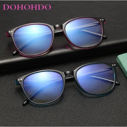 DOHOHDO 2021 New Men Computer Glasses Frame Gaming Goggles Transparent Eyewear Frame Women Anti Blue Light Eyeglasses Spectacles