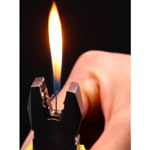 Torch Creative Metal vise Lighter Free Fire Butane Gas Lighters Inflated Jet Hardware Accessories Cigarette Gift Mens Toys