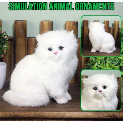 Simulation Cat Toys Real Life Plush Toys Simulation Animal Dog Models Childrens Gifts Bedroom Decor kids toys birthday gift