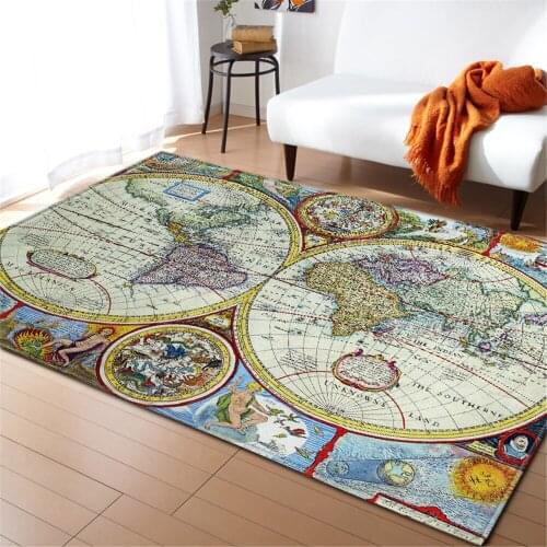 Map Series Carpet, Bedroom Non-slip Carpet\floor Mat, Family Decoration Room Carpet And Family Living Room Carpet