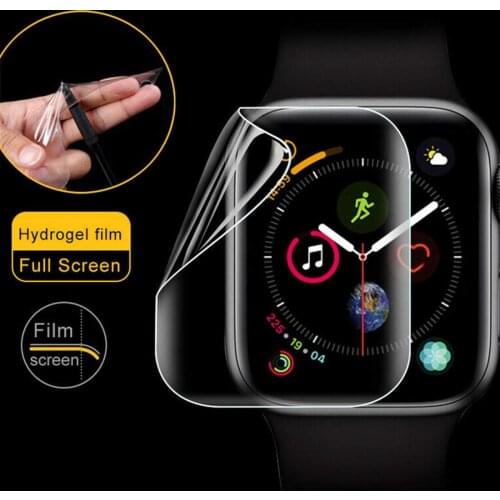 Soft Screen Protector For apple watch 5 4 44mm 40mm Iwatch 3 2 1 42mm/38mm Soft cover film 9D Protective Full Coverage