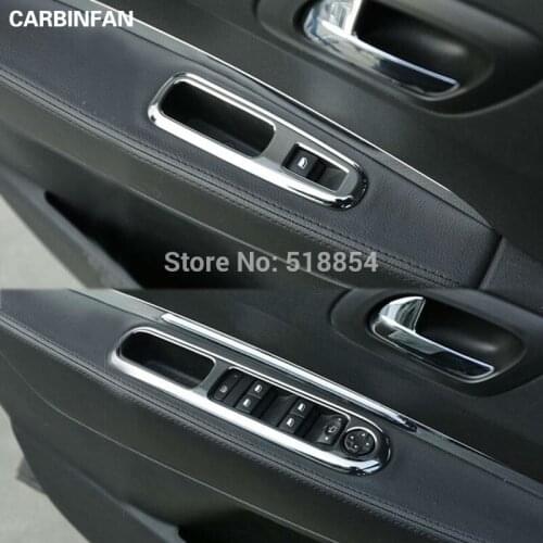 For peugeot 3008 Internal door handle cover window switch decoration sticker for Peugeot accessories Sticker