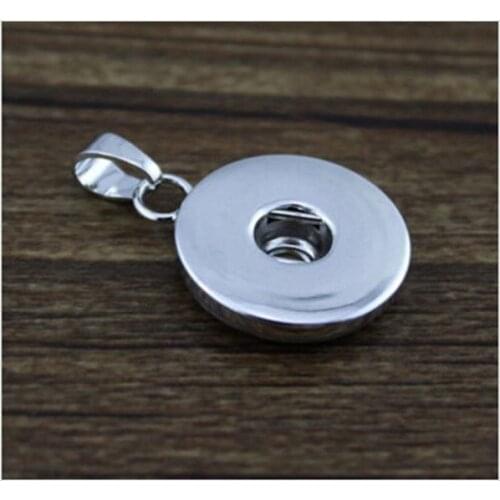 Wholesale 50pcs/lot Diy Snap Jewelry Alloy Snaps Button Fit 18mm Snap Button Necklace Pendant Snap Press Pendant