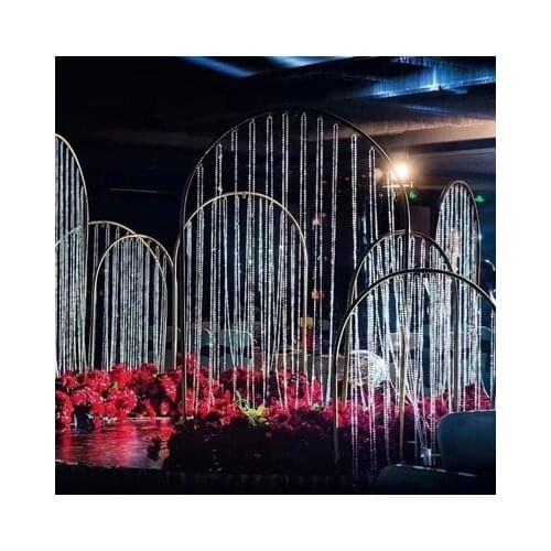 6pcs 3 different heights wedding Centerpiece Road Leads Flower Stands Wedding Decoration