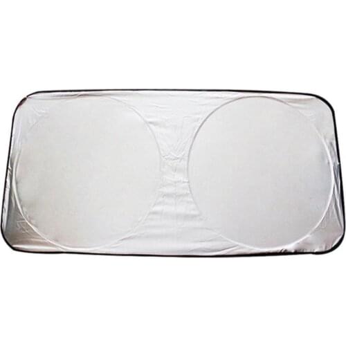 Car Interior Windshield Double Ring Sun Shade Heat Block Anti-UV Cover Protector Anti-mosquito Car Sunshade Net Mesh Curtain