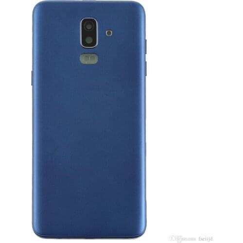 Back Battery Cover Panel With Button For Samsung Galaxy J8 J810 Rear Door Housing Replacement