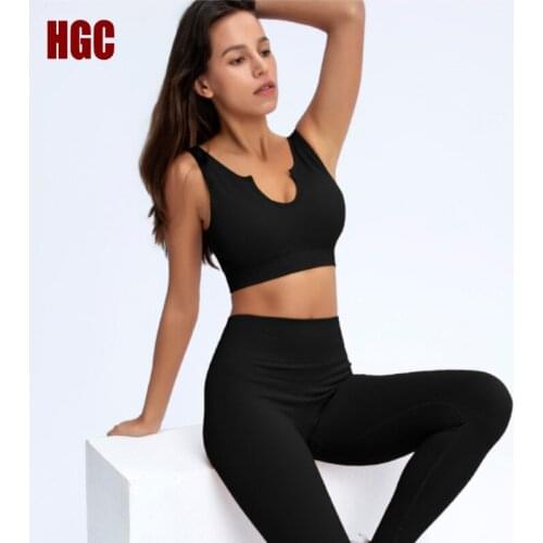 Women Sportwear Active Training Running Seamless Suit Fitness 2 Piece Yoga Set Sexy Workout GYM Bra & Leggings Tracksuit HGC