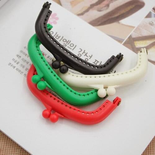 Pinhole resin gold 8.5cm arch candy colored mouth gold Purse Frame with hole partchwork for bag 5 pieces/lot