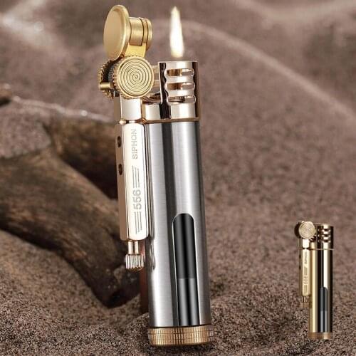 Zorro Retro Flint Lighter Brass kerosene Lighter Windproof Oil Gas Window Grinding Wheel Cigarette Pipe Lighter Gift For Man