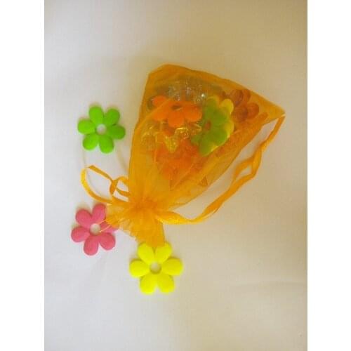 17*23 2000pcs Organza Bag Orange Drawstring bag jewelry packaging bags for tea/gift/food/candy small transparent pouch Yarn bag
