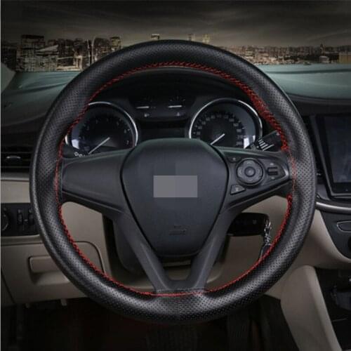 2021 Universal Genuine Leather Car Steering Wheel Cover For Kia Rio K2 K3 K4 K5 KX3 KX5 Cerato,Soul,Forte,Sportage R,Sorento