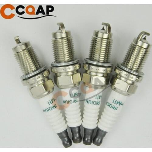 4 PCS 9807B-5615W SKJ20DR-M11 Iridium Spark Plug For Honda Accord CR-V Acura RL TSX 9807B5615W SKJ20DRM11