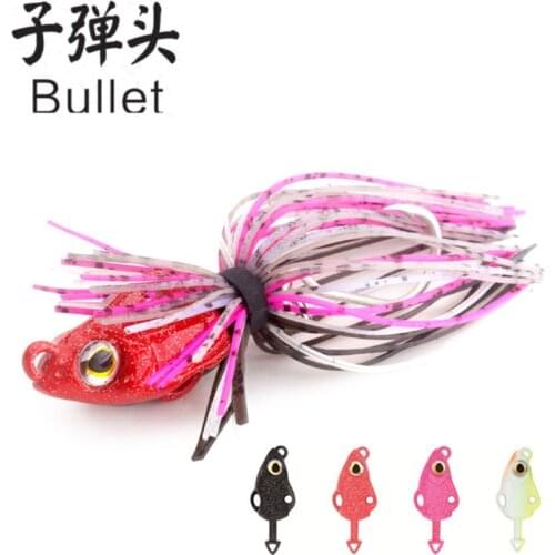 4pcs JUYANG Tai Kabura 10g Silicone Rubber Skirt Jigs head leurre madai sliding slider metal slow tenya jig Fishing Lure inchiku