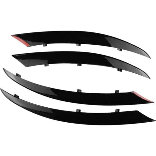 4pcs/Set ABS Left & Right Glossy Black Front Air Vent Cover Trim Fit for Mercedes-Benz C Class 2018 2017 2016 2015