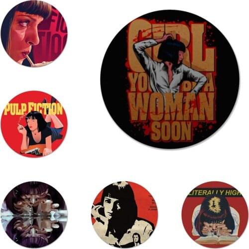 58mm PULP FICTION MOVIE POSTER Badge Brooch Pin Accessories For Clothes Backpack Decoration gift