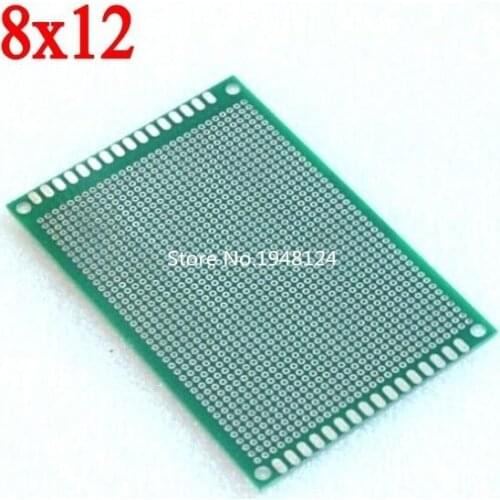 8X12 cm double-Side Copper prototype pcb 8*12 cm Universal Board for Arduino Wholesale