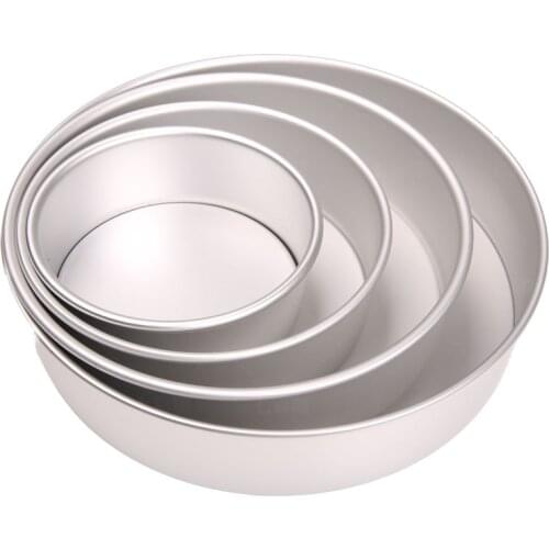 Large Round Cheesecake Mold Pan Molds Aluminum Alloy non-stick Bottom Cake mould Baking Tools 6/8/10/12 Inch