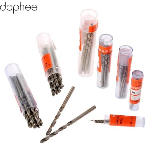 Dophee 2.0-3.5mm Twist Drill Bits HSS Drill Bit Micro Straight Shank Wood Drilling Electric Woodworking Tools Aluminum 10PCS Hot