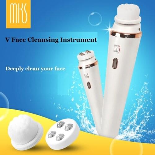 New USB Rechargeable Waterproof design IPX7 V Face Cleansing Instrument Smooth face tools deeply clean your face no harm to skin