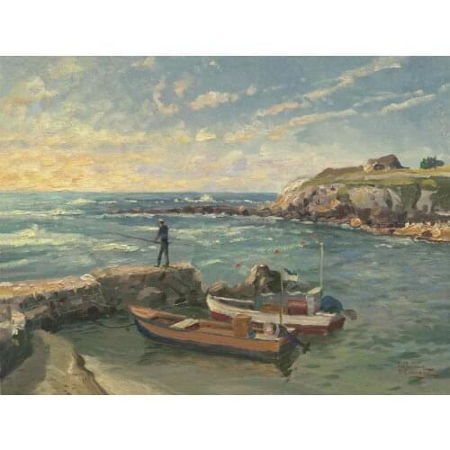 Caesarea Thomas Kinkade HD Canvas Print Living Room Bedroom Wall Pictures Art Painting Home Decoration No Frame