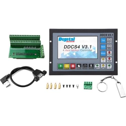 Hot！DDCSV3.1 CNC offline motion control system motor motion controller 3/4 axis for CNC Drilling Milling