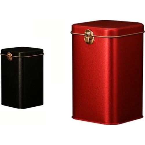 Metal Tea Cans High-Grade Lock Tinplate Coffee Candy Storage Box Tin Can
