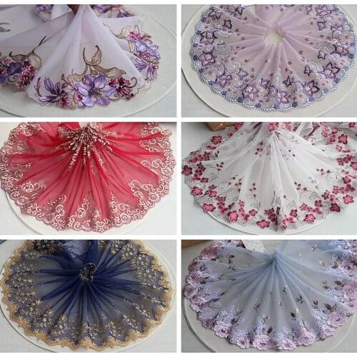 MLAEY 1Yard Exquisite Embroidered Flower Lace Trim High Quality Lace For Craft&Sewing Dress Clothing Accessories
