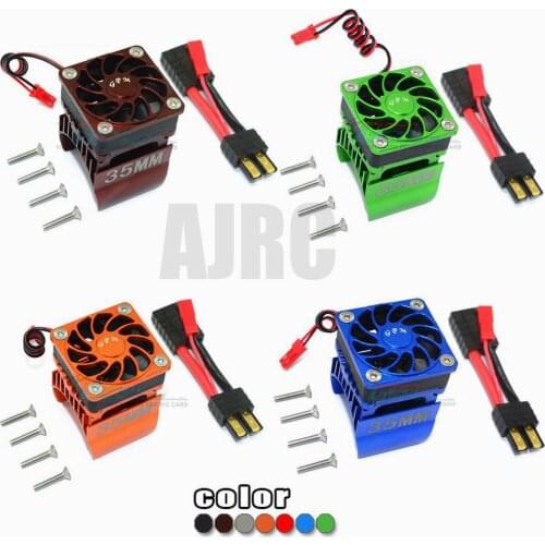 TRAXXAS TRX-4 Defender Bronco k5 g500 TRX-6 g63 3650-540-550 motor aluminum alloy 35MM motor heat sink and cooling fan