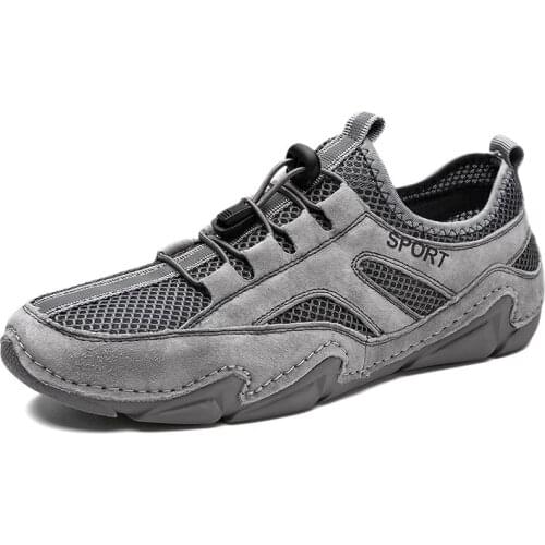 Men Closed Toe Sandals Air Mesh Quick-Drying Shoes Summer Outdoor Comfortable Non-Slip Beach Shoes 2021 New Brand Designer 38-48