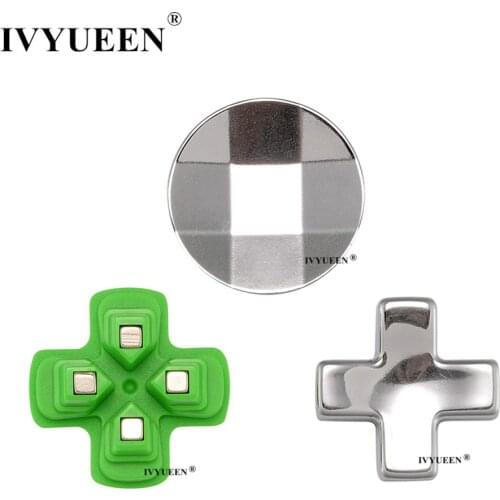 IVYUEEN Magnetic Dpad Buttons Mod Kit for PlayStation 4 PS4 Pro Slim Controller Metal D Pad for Dualshock 4 DS4 Game Control