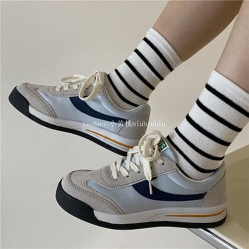 2021 summer new womens fashion all-match blue old thick-soled casual sneakers