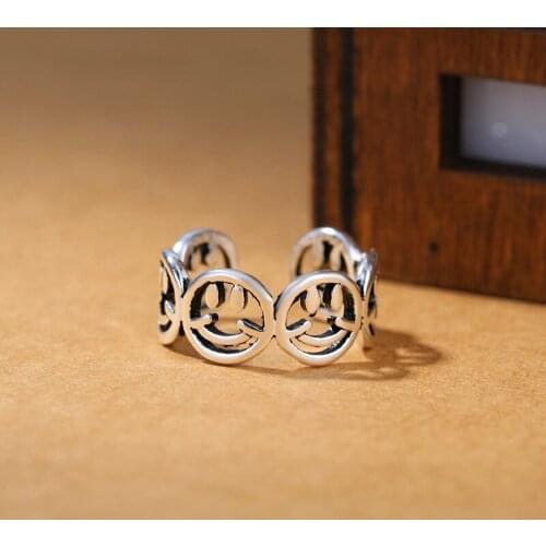 New Charming Circle Finger Ring for Women Vintage Boho Knuckle Party Rings Gothic Punk Jewelry Gifts for Girls