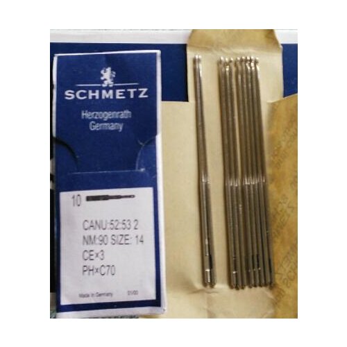 Genuine Schmetz chenille embroidery needle CANU 52:53 2 CEX3 PHxC70 Nm:90 Size:14 for Tajima Barudan China embroidery machines