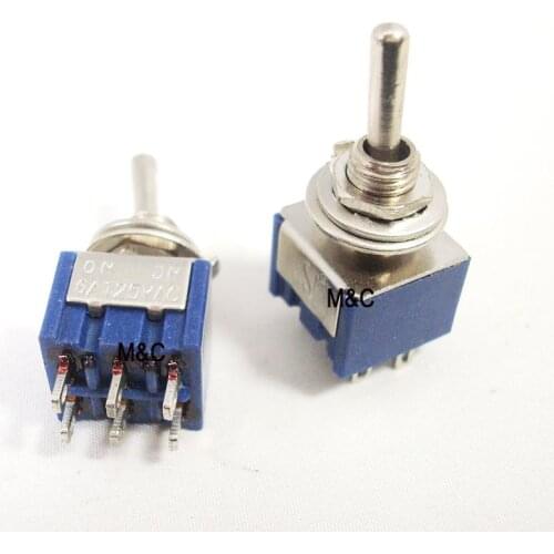 MTS202 MTS-202 Toggle/Rocker/Shake switch 6-feet 2-grade 6A 125V Mounting holes: 6MM