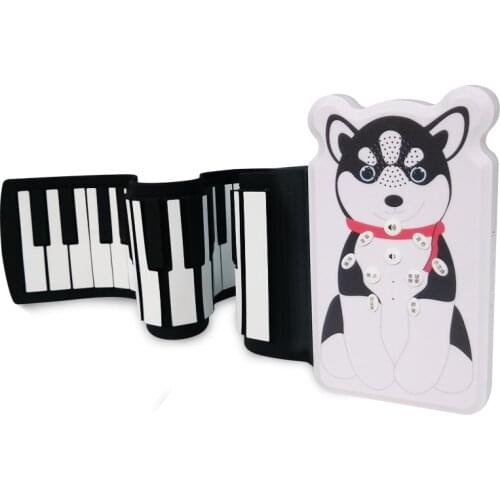 49 Keys Roll Up Piano Foldable Portable Hand Roll Piano with Built-in Loudspeaker