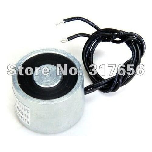 Meal 22lbs 100N 5W DC 24V Holding Electromagnet Lift Solenoid ZYE1-P30/22