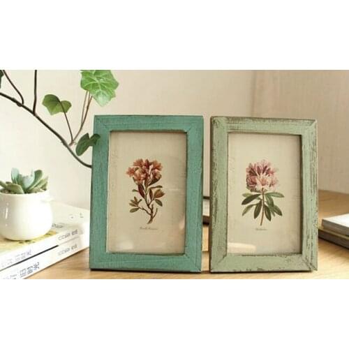 2pcs/lot Retro vintage wood photo frame art decor home decoration table picture frames wedding frames foto wall ADD brand