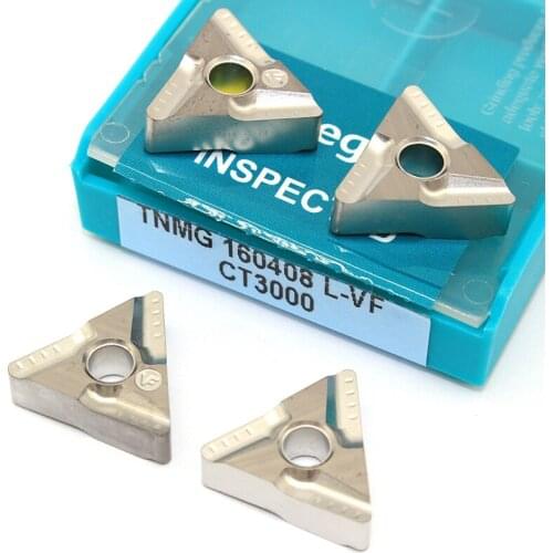 TNMG 160408 L VF CT3000 Carbide Inserts External Turning Tool TNMG 160408 Cermet Blade Cnc Cutting Tools CNC Lathe Cutter Tools