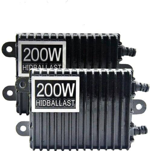 TPTOB 2pcs 200W For HID Bi Xenon Slim Digital Replacement Ballast Reactor Light For H1 H3 H7 9006