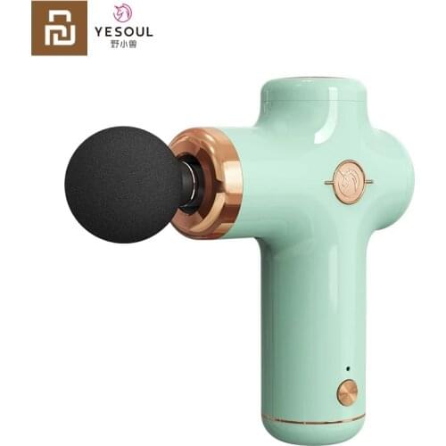 YouPin Yesoul Wireless Fascia Gun Three-speed Adjustment Can Be Timed Mini Muscle Relaxer With 4 Various Massage Heads