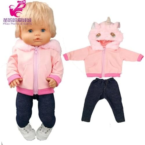 16 Inch Baby Doll Winter Coat for 40cm Nenuco Doll Clothes Ropa Y Su Hermanita Toys Wears Accessories