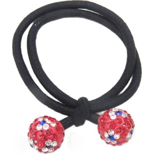 10PCS/LOT Creative Red Elastic Hair Bands For Girls Bohemian Headband Scrunchy Korean Fashion Kids Hair Accessories For Women