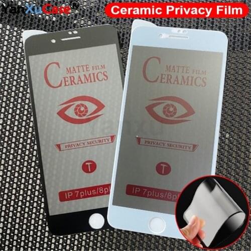 10Pcs Matte Soft Ceramic Anti-spy Protective Film For iPhone 12 11 Pro XS Max X XR 7 8 6S Plus 12 Mini Privacy Screen Protector