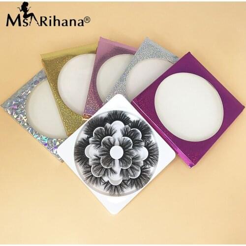 25MM Mink Lashes Bulk Wholesale Boxes Packing 7 Pairs Lashes Dramatic Handmade False Eyelashes Makeup Beauty Vendor