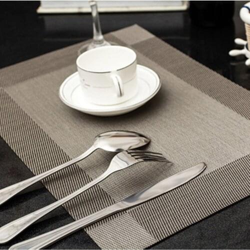 4 pcs/lot 45X30 cm Fashion place mat PVC dining table mat Table placemats for table decoration accessories